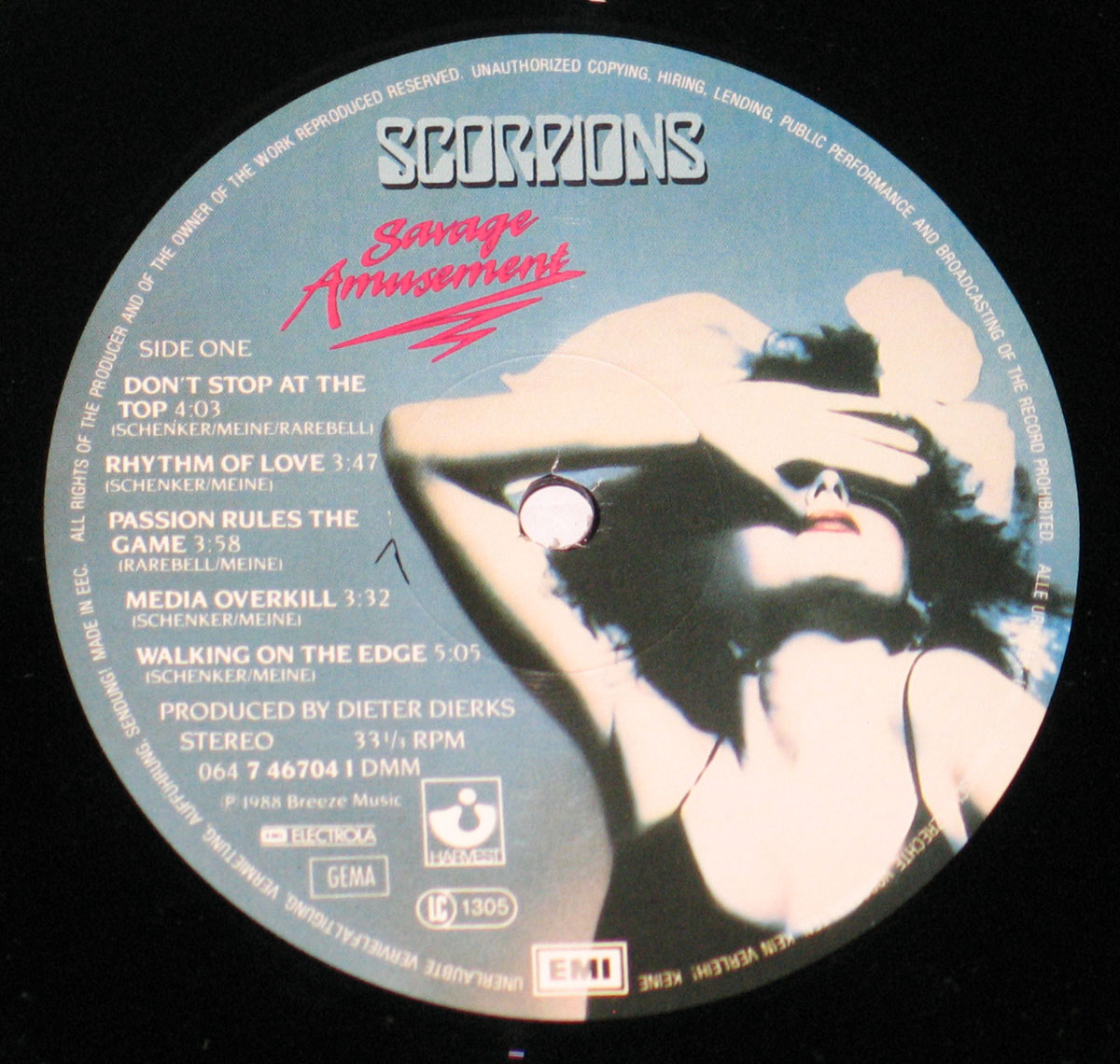 High Resolution Photo scorpions savage amusement Vinyl Record